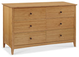Willow 6 Drawer Dresser, Caramelized