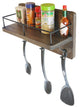 Floating Shelf Wall Mounted Storage Shelf for Kitchen, Bathroom, Brown
