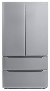 4-Piece, 36" Gas Range, 36" Range Hood, 24" Dishwasher and Refrigerator