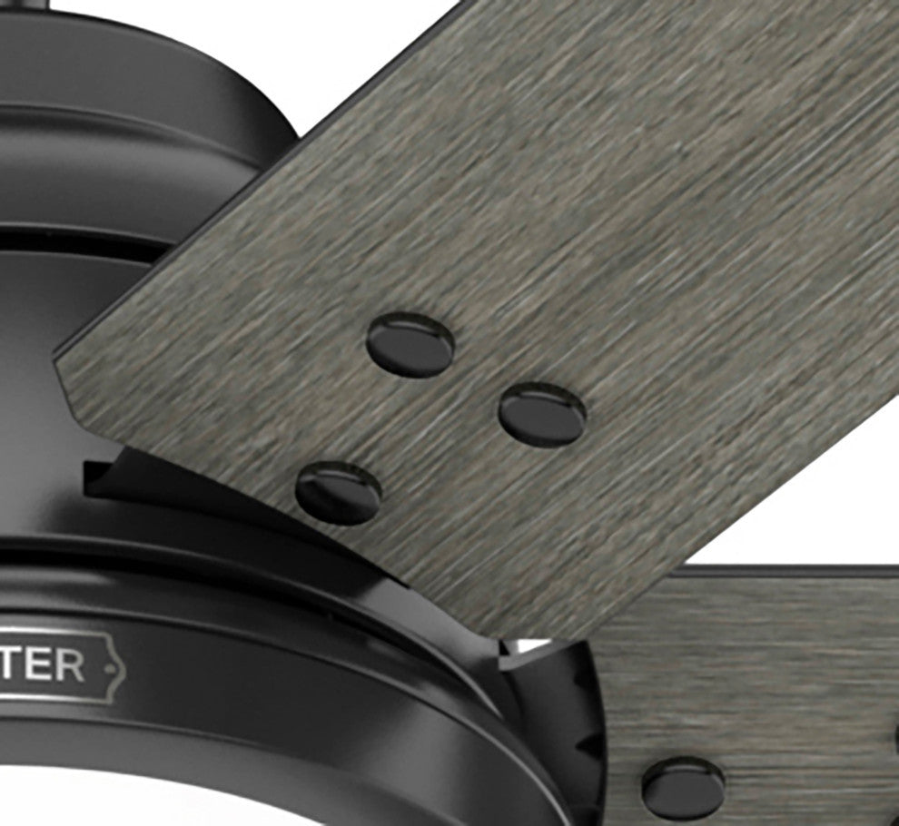 WiFi Gravity Ceiling Fan, LED Light Kit and Handheld Remote, Matte Black, 60"