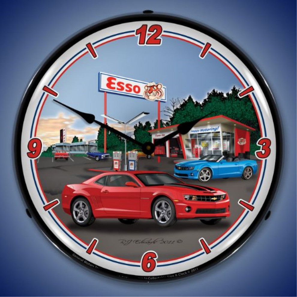 GMRE1108329 Camaro Esso Station Clock