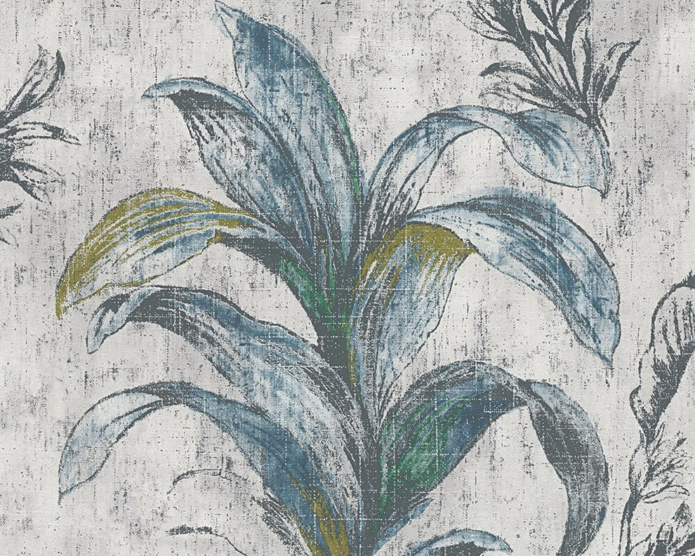 Metropolis 2, Urban Graphic Stripes Floral Plain Light White Wallpaper Roll