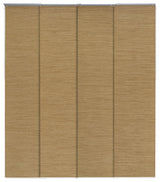 Adjustable Sliding Panel Track Blind 45.8"-86" W x 96" L, Zen, Pecan