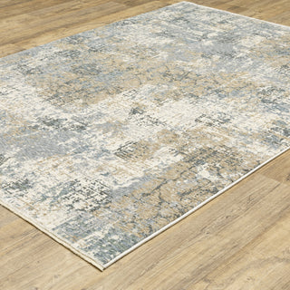 Harlan Modern Abstract Polyester Area Rug 5'3" x 7'6"
