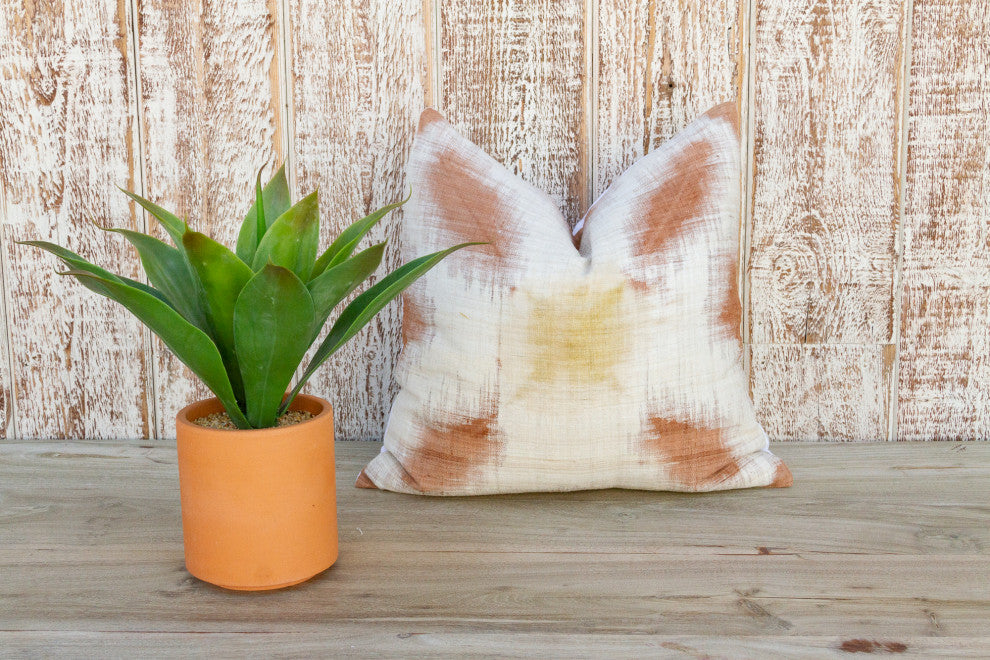 Nikali Organic Silk Ikat Pillow