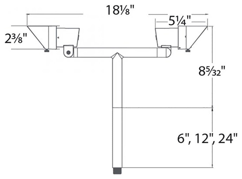 Mini Accent LED 12V Double Path-Light 3000K, Bronzed Brass