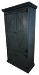 Barn Style Armoire / Kitchen Pantry, Midnight Blue
