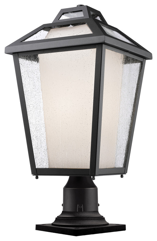 Memphis Outdoor Collection 1 Light Outdoor Pier Mount Light in Black Finish