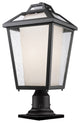 Memphis Outdoor Collection 1 Light Outdoor Pier Mount Light in Black Finish