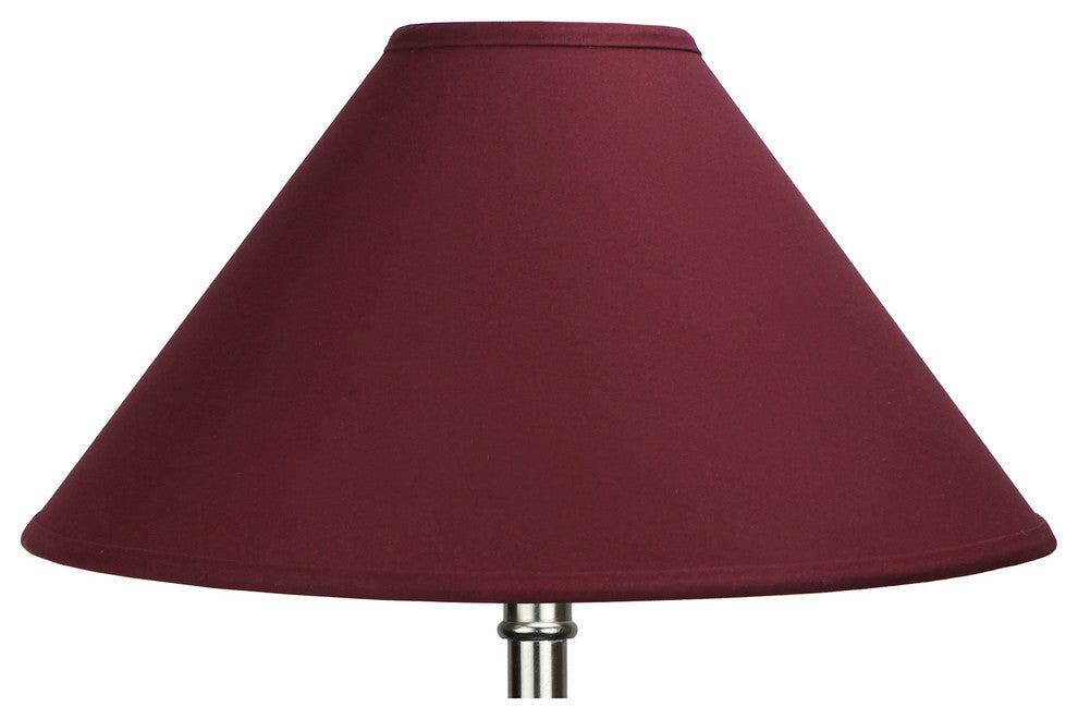 Fenchel Shades, 5"x18"x11" Spider Attachment Empire Lamp Shade, Linen Burgundy