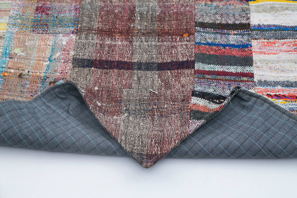 Rug N Carpet - Handmade Anatolian 6' 7'' x 10' 1'' Unique Patchwork Kilim Rug