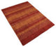 HAND KNOTTED LOOM SILK ECO-FRIENDLY RUG-2'6''x12',Runner,Orange Rust,Contemporar