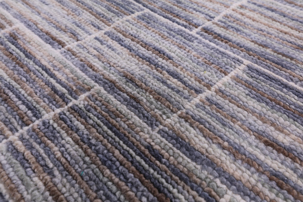 Moroccan Handmade Wool Rug 9' 11" X 13' 6" Q8594