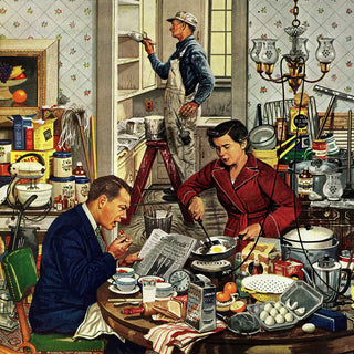 "Home Improvement" Painting Print on Canvas by Stevan Dohanos