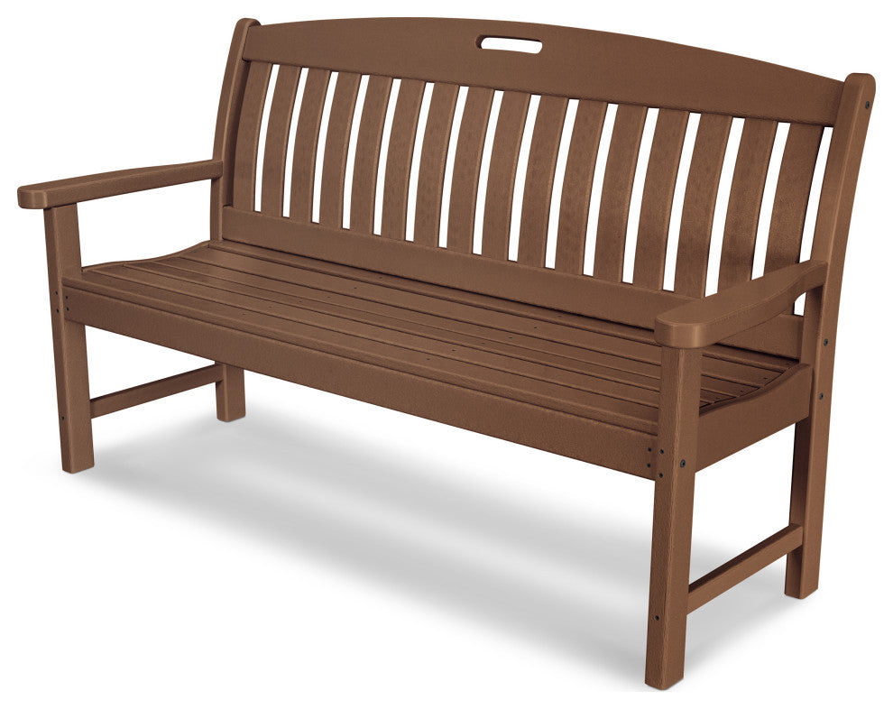 Polywood Nautical 60" Bench, Teak