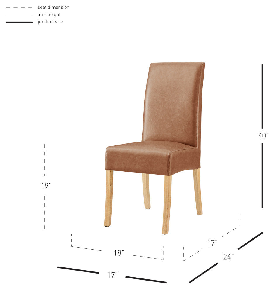 Valencia Dining Side Chair, Vintage Cider, Pu