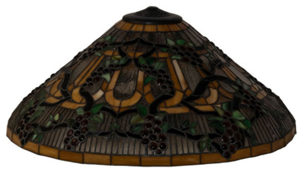 Meyda Lighting 48548 24" Wide Jeweled Grape Shade