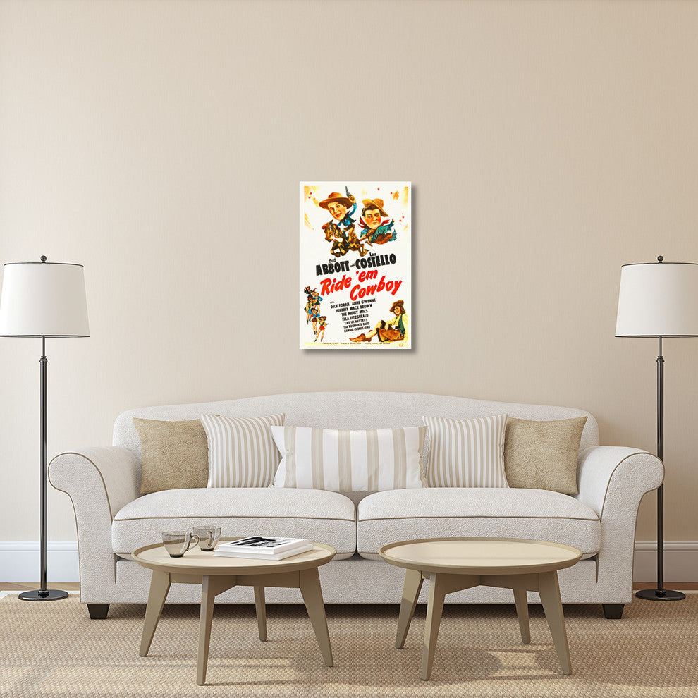 "Abbott & Costello - Ride Em Cowboy" Canvas by Hollywood Photo Archive, 24x36"