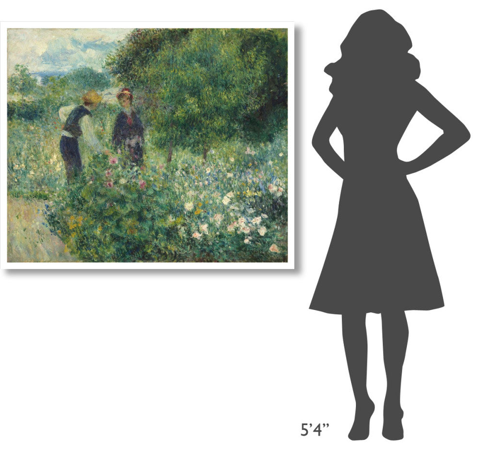 "Picking Flowers" Digital Paper Print by Pierre-Auguste Renoir, 46"x39"