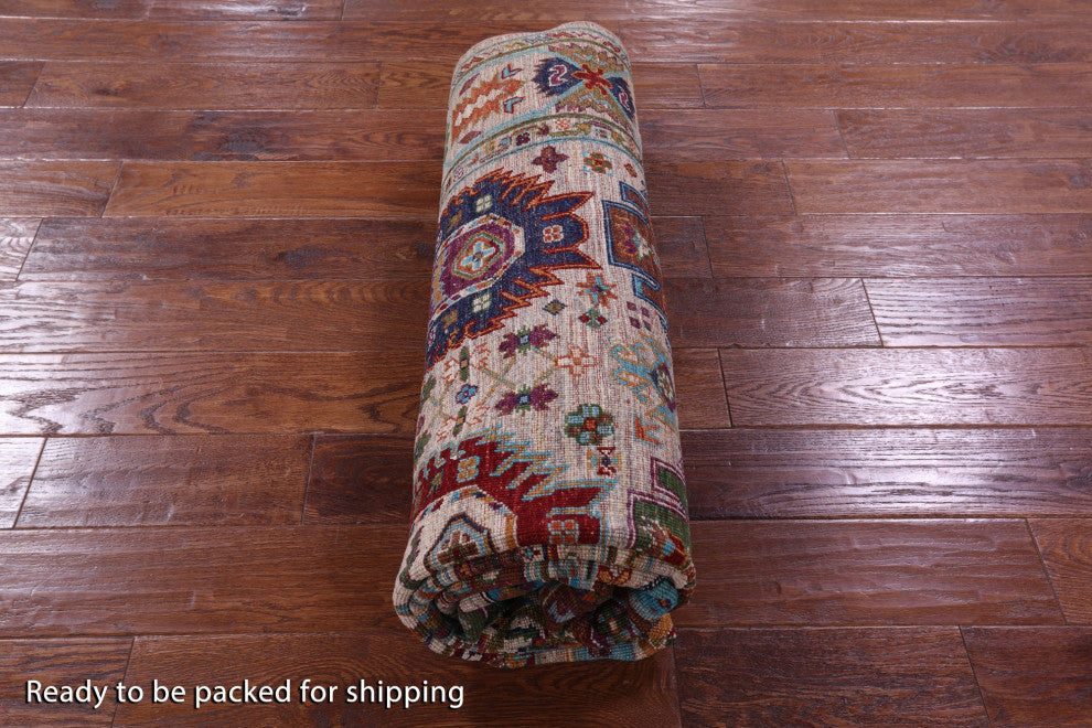 5' 7" X 7' 9" Fine Turkmen Ersari Hand Knotted Rug - Q12469