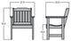 Lehigh Garden Chair, Weathered Acorn