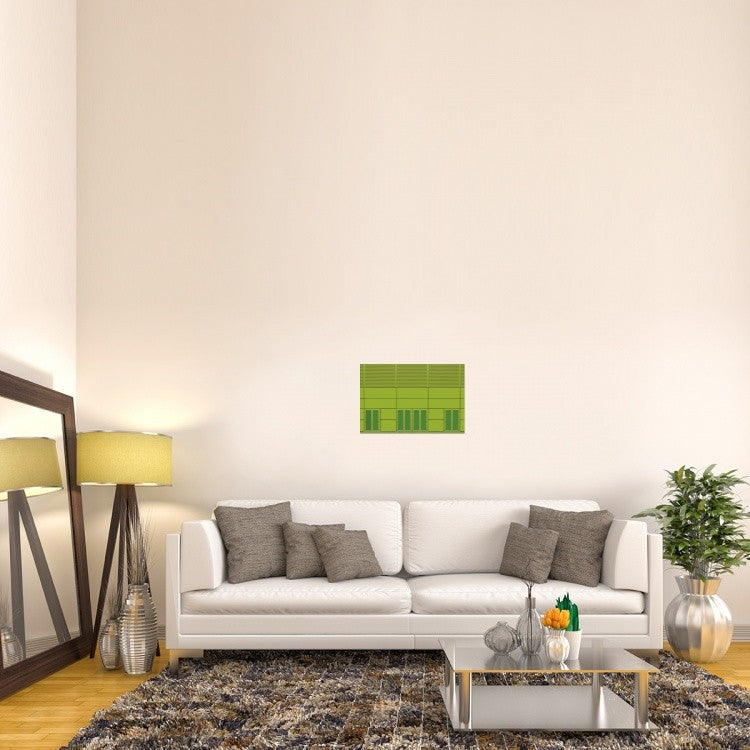 "Green Home" Stretched Canvas Giclee by Jan Niezen, 24"x16"