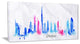 "Colorful Dubai Silhouette" Canvas Print