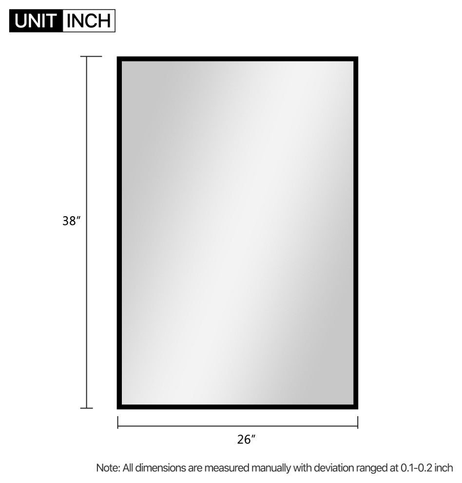Minimal Black Wall Mirror
