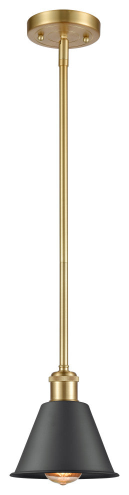 Innovations 516-1S-SG-M8-BK-LED 1-Light Mini Pendant, Satin Gold