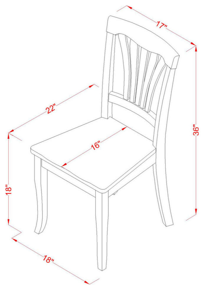 Dining Set 5 Pc- 4 Chairs, Table, Oak Finish Hardwood Structure.