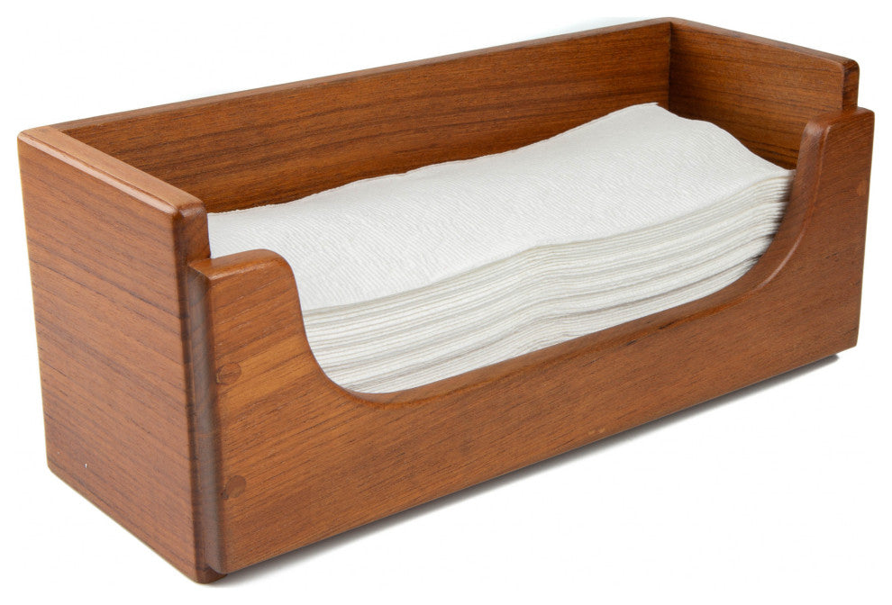 Traditional Solid Teak Guest Paper Towel Holder