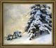 Jonas Lie After the Snowfall Framed Premium Canvas Print, 20"x25"
