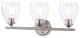 Minka-Lavery 2433-84, 3-Light Wall Lamp, Winsley, Brushed Nickel