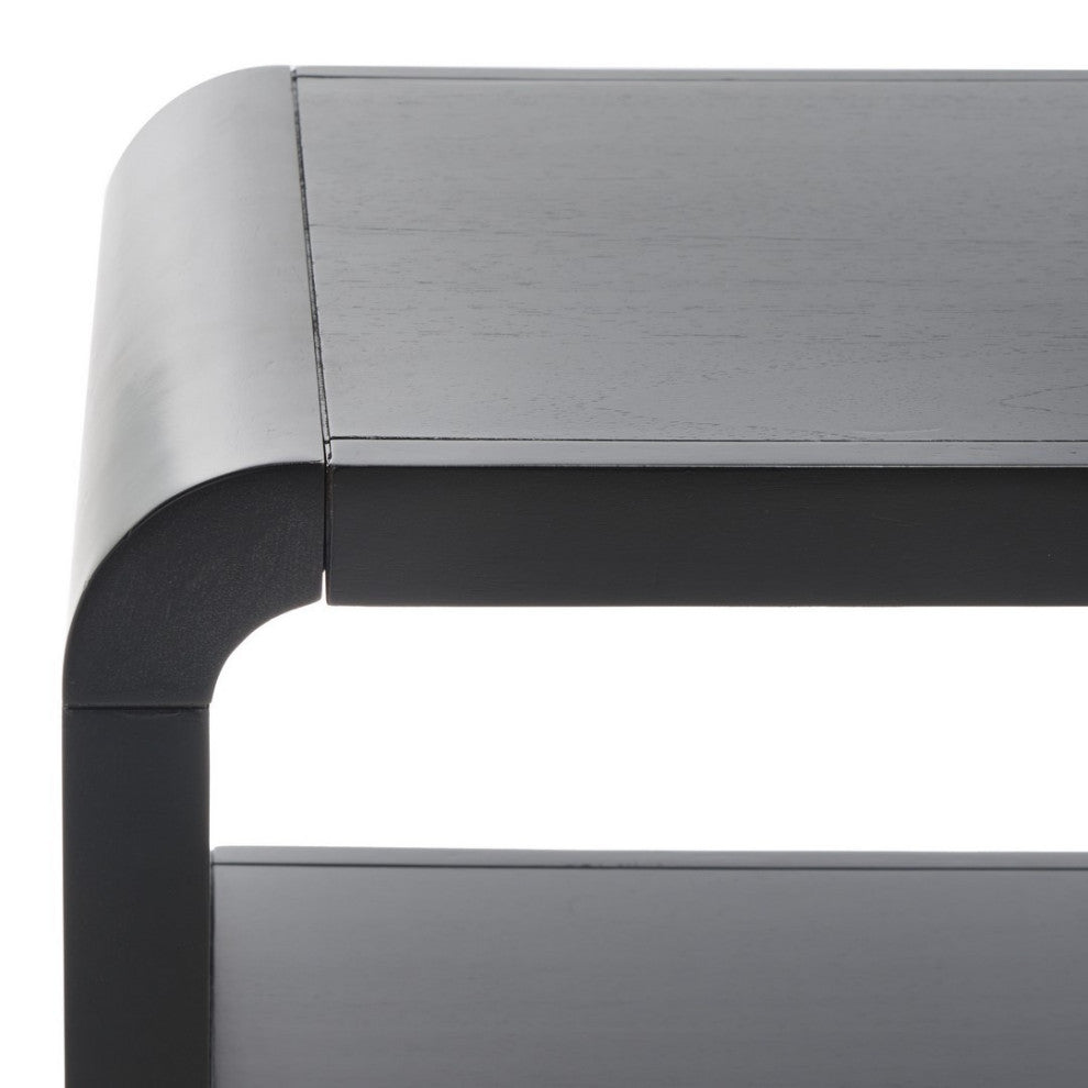 Safavieh Omara 3 Tier Console Table, Black