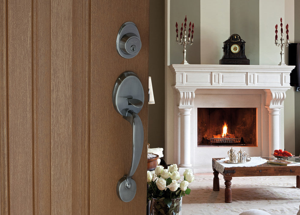 Active Handle Set, Waverlie Lever Interior Trim, Antique Nickel