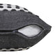 Ox Bay Handwoven Gray/Black Stripe Organic Cotton Pillow Cover, 20"x20"