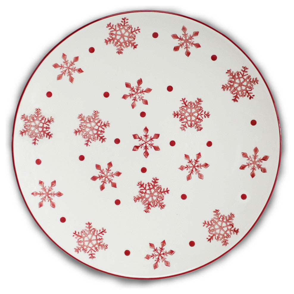 Euro Ceramica Winterfest Round Platter