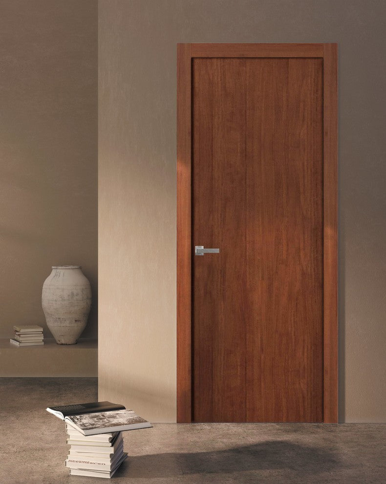 Panel Eco-Veneer Modern Door Slab 28 x 80 | Planum 0010 Walnut Modena