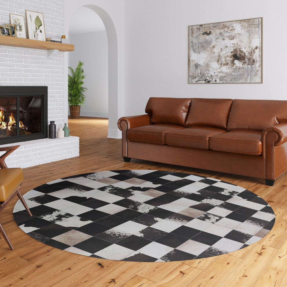 Indoor/Outdoor Stetson SS10 Midnight Machine Washable 10' x 10' Round Rug