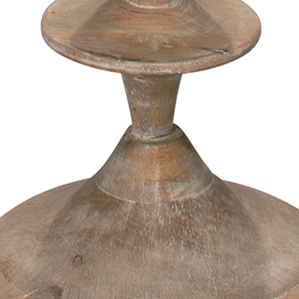 Classic Turned Wood Carved Spindle Floor Lamp Contemporary Casual Light Bleached