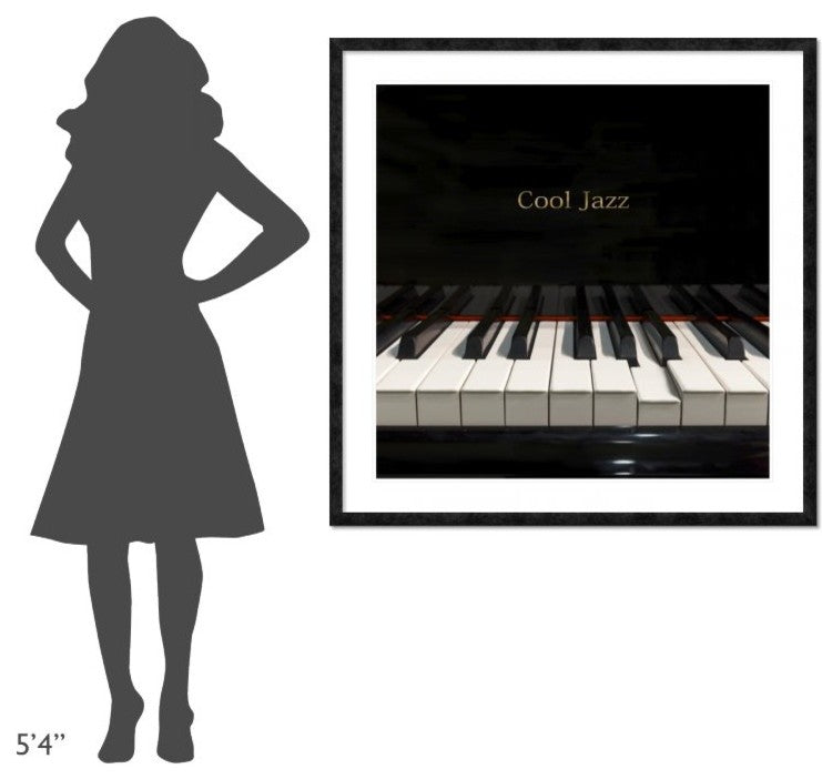 "Cool Jazz" Framed Digital Print by Steven Hill, 44x44"