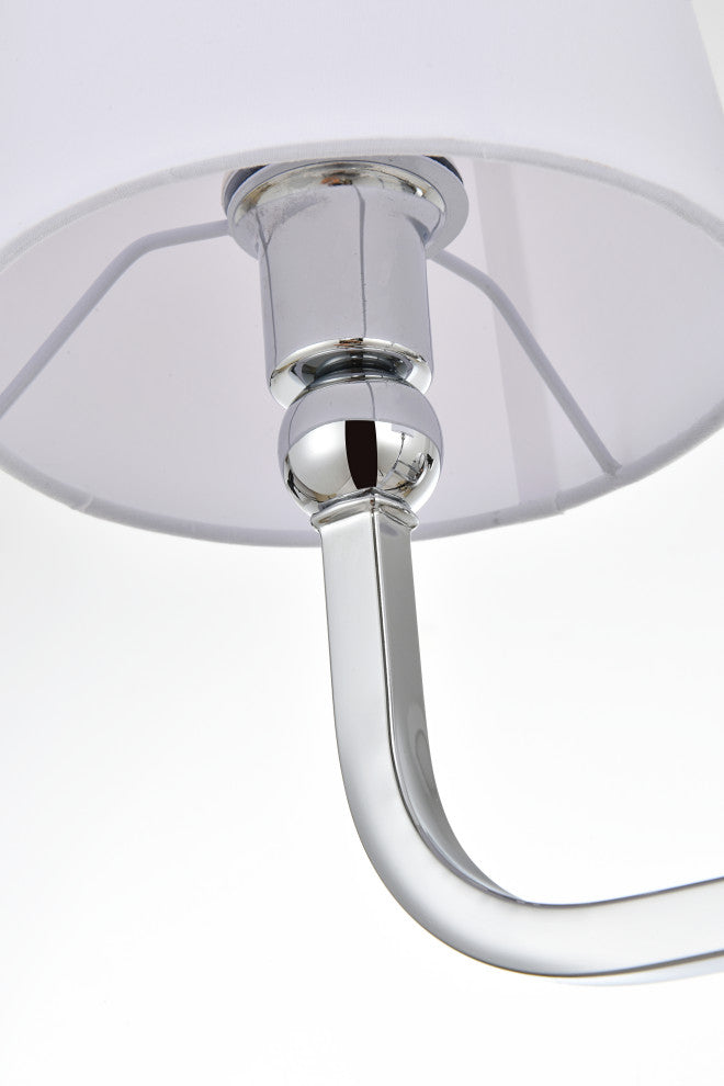 3 Light Chrome And Clear Bath Sconce