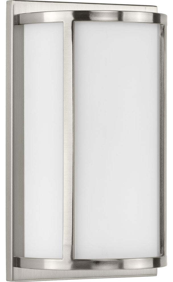 Parkhurst Collection Two-Light Brushed Nickel Etched Glass Wall Sconce