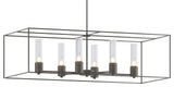 Portico Pendant, Natural Iron, Dark Smoke Accent