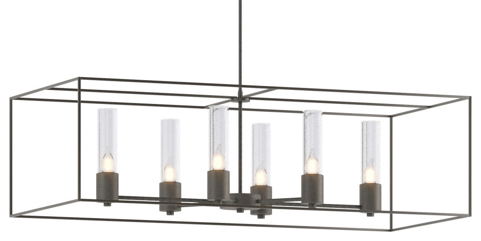 Portico Pendant, Natural Iron, Dark Smoke Accent