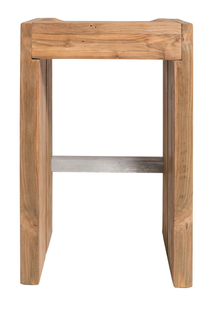 Solo Bar Stool In Reclaimed Teak
