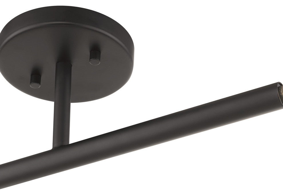 LIVEX LIGHTING 51179-07 2 Light Bronze Semi-Flush