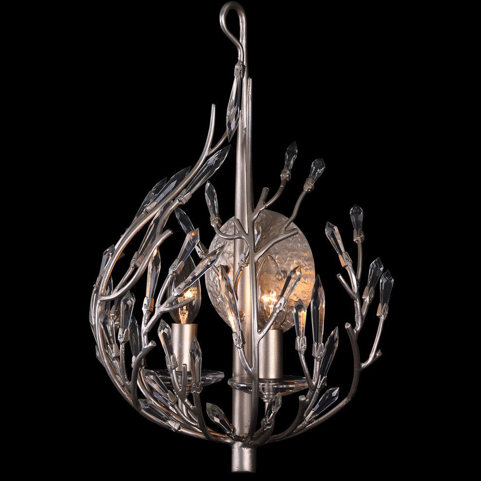 Bask 2-Lt Crystal Sconce - Gold Dust