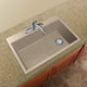 Radius Granite 33-in Drop-In Kitchen Sink Kit in Cafe Latte