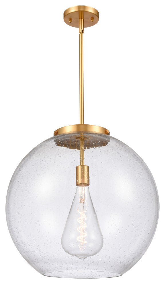 Athens Pendant, Satin Gold, Seedy, Seedy